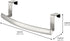 iDesign Axis Curved Over-the-Cabinet Kitchen Bar Holder for Dish and Hand Towels, Brushed Stainless Steel