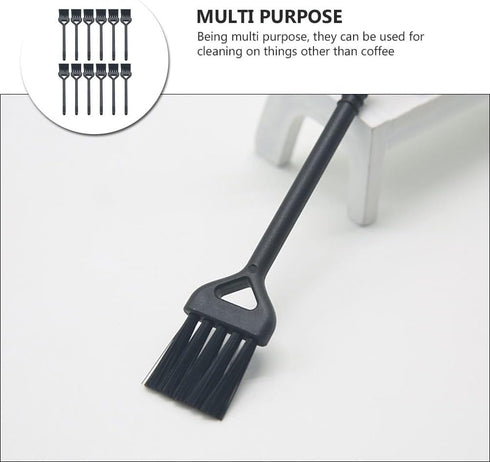 minkissy 60Pcs Coffee Machines Cleaning Brush, Plastic Espresso Machines Brush, Mini Brush for Keyboard and Electric