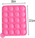 20 Cavity Silicone Pink Lolly Pop Party Cupcake Baking Mold, Cake Pop Stick Mold Tray
