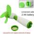 JDYYICZ Mini Handheld Fan, Personal Battery Operated Fan with Soft Foam Blades for Home and Travel (Green)