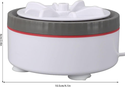 Mini Turbo Washing Machine, USB Portable Small Clothes Washer for Travel, Timed Adjustable Laundry Washer