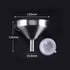 Stainless Steel Funnel with Fine Mesh Strainer, 5-Inch Metal Hopper with Handle, 300 Mesh Cooking Oil Filter Set