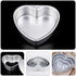 PATKAW Non Stick Heart Cake Mold, Aluminum Alloy Baking Pan for Cheesecake, DIY Cake Oven Pans for Wedding Party