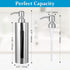 BabyElf Hand Soap Pump Dispenser for Bathroom, Stainless Steel Dish Soap Dispenser for Kitchen, 7oz/200ML