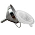Stainless Steel Funnel with Fine Mesh Strainer, 5-Inch Metal Hopper with Handle, 300 Mesh Cooking Oil Filter Set