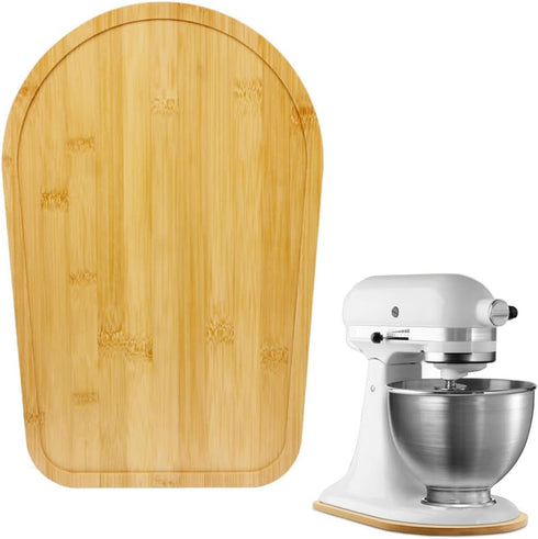 Sun3drucker Compatible Bamboo Mixer Slider for Kitchen Aid 4.5-5 Qt, Appliance Slider for Tilt Head Stand Mixer