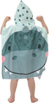 Cute Cartoon Hippo Print Kids Beach Towel Poncho - Soft, Absorbent & Stylish for Toddlers