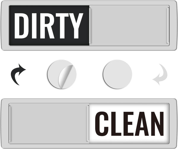 KitchenTour Dishwasher Magnet Clean Dirty Sign, Super Strong Magnet, Large Text Easy to Read