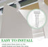 Vertical Blinds Replacement Stem and Gear, White Vertical Blind Repair Kit for Headrail and Carrier Stems