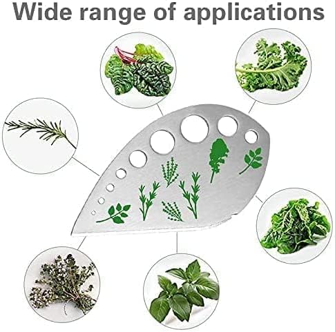 9 2 Destemmer, Trimmer, Herb Stripper Holes, Pcs Herbs Stainless Steel Kitchen Gadgets, Vegetable Leaf Stripping Tool