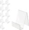 Acrylic Book Stand with Ledge, 10PC 4 Inch Clear Display Easel for Books, Magazines, Plates, Pictures, Artworks