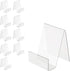 Acrylic Book Stand with Ledge, 10PC 4 Inch Clear Display Easel for Books, Magazines, Plates, Pictures, Artworks
