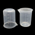 8 Pcs Epoxy Mixing Cups, 100ml/3.4oz Clear Plastic Graduated Cups for Mixing Paint, Stain, Epoxy, Resin