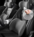 Sothuba Car Lumbar Support Pillow and Car Neck Pillow Kit, Ergonomic Car Seat Headrest & Lumbar Cushion with Adjustable