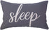 ULOVE LOVE YOURSELF Sleep Lumbar Throw Pillow Covers, Rustic Decorative 12 x 20 Inch Cushion Covers