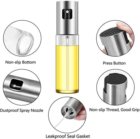 Generic 2 Pack Oil Sprayer for Cooking, Portable & Reuseable Oil Sprayer, for Olive Oil, Vinegar, Wine & Sauce, Kitchen
