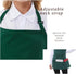 3 Adjustable Waterproof Aprons with Pockets for Men Women, Server Apron for Kitchen Cooking Gardening Restaurant