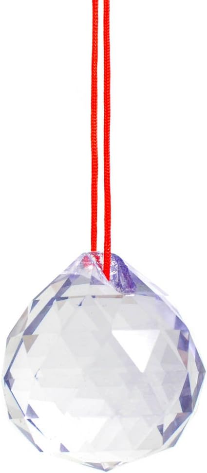 M.V. Trading 30mm Crystal Ball Prisms Pendant Feng Shui Suncatcher Decorating Hanging