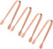 Rose Gold Mini Serving Tongs, Small Stainless Steel Ice Tongs, Pack of 4 for Party Serving