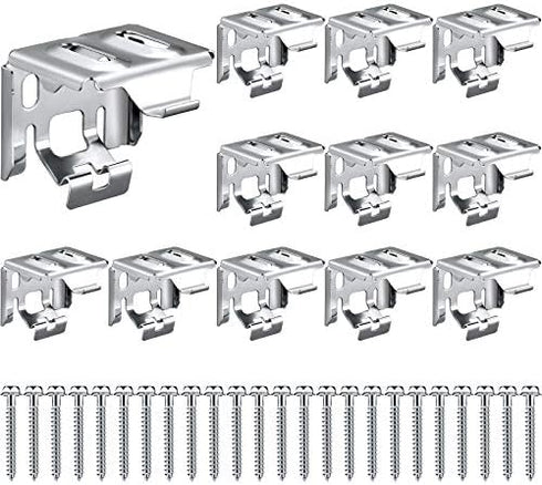 Jetec 6 Pieces Mini Blind Brackets for Window Blinds, with Screws