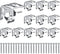 Jetec 6 Pieces Mini Blind Brackets for Window Blinds, with Screws