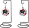 Black Iron Ornament Display Stand, Hanging Flower Pot Rack Holder for Glass Globe Air Plant Terrarium