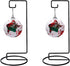 Black Iron Ornament Display Stand, Hanging Flower Pot Rack Holder for Glass Globe Air Plant Terrarium