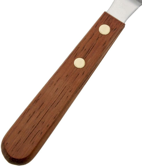 Ateco 1385 Offset Spatula, 4.5-Inch Stainless Steel Blade, Wood Handle