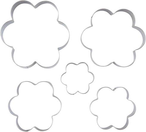 Santa Barbara Design Studio 5-Piece Baking Kits Cookie Cutter Gift Book Box, Flowers