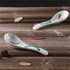 Ceramic Soup Spoons Set of 4, Chinese Style Glaze Porcelain Rice Spoons, Dark Green Asian Tableware