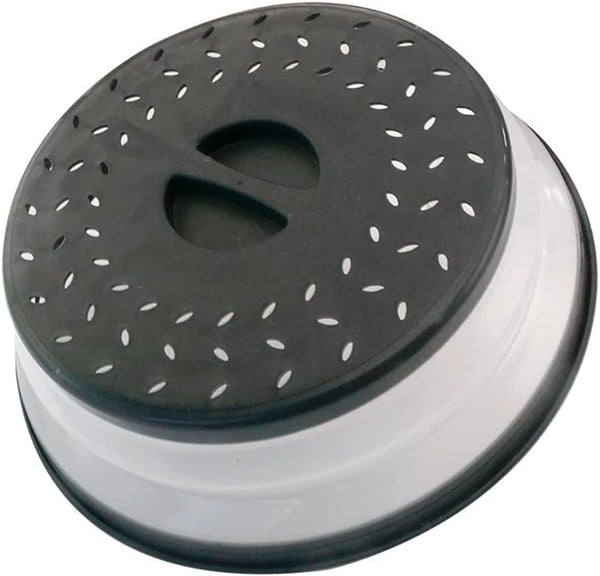 Collapsible Microwave Splatter Cover for Food, 10.5 Inch, Dishwasher-safe with Steam Vent, BPA-Free Silicone & Plastic