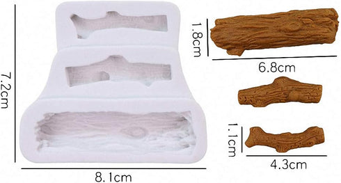 3Pcs/Set Forest Animal Silicone Fondant Molds, Squirrel, Chocolate Candy Moulds for Cake Decorating