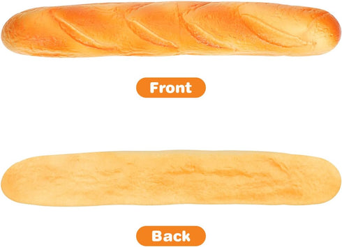 Props(13.78 Inch) IMIKEYA Simulation Food Artificial French Bread Model Decor, Fake Bread Loaf Fake Baguette