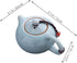 Amosfun Ceramic Teapot, Small Porcelain Teapot for Chinese Kungfu Tea, Blooming Loose Leaf Teapot