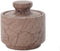 Marinara 3" x 3" Marble Salt Cellar with Lid 3.5oz, Herb Pot & Candy Bowl, Decorative Container for Kitchen