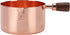 Sauce Pan with Wooden Handle, Rose Gold Stainless Steel Cooking Pot, 1.3 Cup Capacity