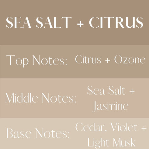 4 oz River Birch Sea Salt + Citrus Scented Linen and Room Spray | Home Fragrance | Glass Amber Bottle | Luxury