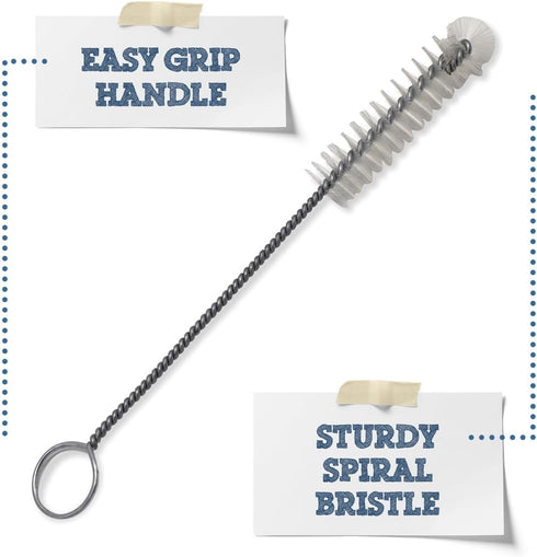 Clean Your 3 Piece Airlock and Bungs: Airlock Brush for Beer, Wine, Mead, Cider, and More