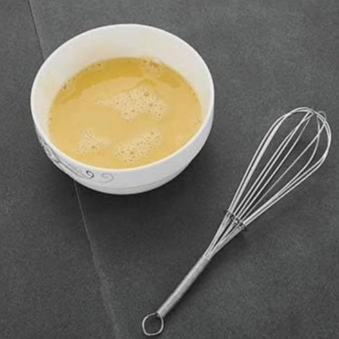 Rocky Mountain Goods Classic 8” Whisk, Heavy Duty Stainless Steel Balloon Wire for Cooking