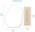 Irregular Aesthetic Vanity Mirror, Frameless Decorative Acrylic Mirrors with Wooden Stand for Living Room, Bedroom,