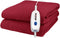 Pure Warmth Polar Fleece Electric Heated Warming Full 77x84 Blanket Red