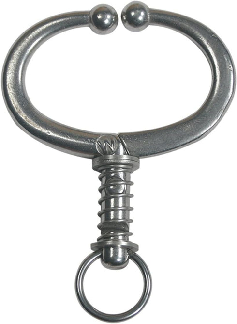 YARNOW Spring Loaded Bull Nose Ring for Cattle, Stainless Steel Tongs and Livestock Supply Tools