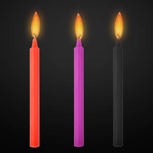 6 Pcs Low Temperature Candles, Fengek 7 Inch Romantic Wax Dripping Candles, 5 Color
