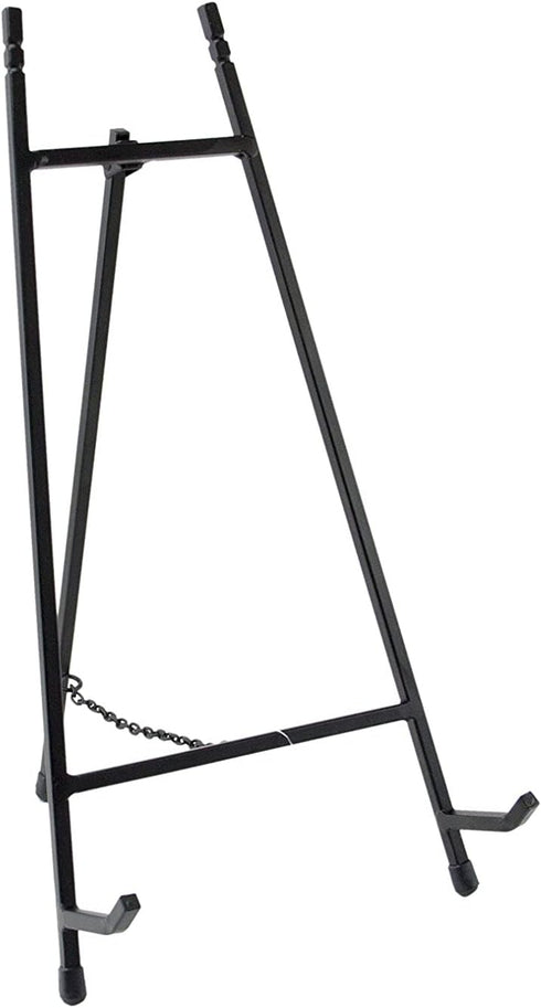Red Co. 13” Tall Modern Metal Tripod Plate Stand and Art Holder Easel, Black