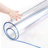 Icefire 44 60 Inch X Crystal Clear Table Protector Plastic Tablecloth Vinyl PVC Office Desk Chair Cushions Pads