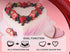 casaWare 10-Inch Heart Springform Pan, NonStick Ceramic Coated Red Granite
