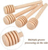 FOCCTS 100pcs 3 inch Honey Dipper Sticks, Wooden Honey Dipper Honey Stirrers Honey Spoon with Natural Jute Twine Kraft