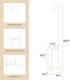 WELUKGUUD 2-Tier Hanging Plant Stand Indoor and Outdoor , Space-Saving Iron Planter Shelves, Multiple Flower Pot