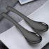4 Pieces Stainless Steel Asian Soup Spoons, 6.3 Inch Mirror Polished Black Ramen Spoons