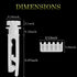 Vertical Blinds Replacement Stem and Gear, White Vertical Blind Repair Kit for Headrail and Carrier Stems